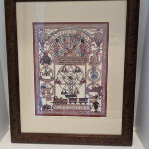 Vintage Scherenschnitte Framed Art, German Scissor Cut